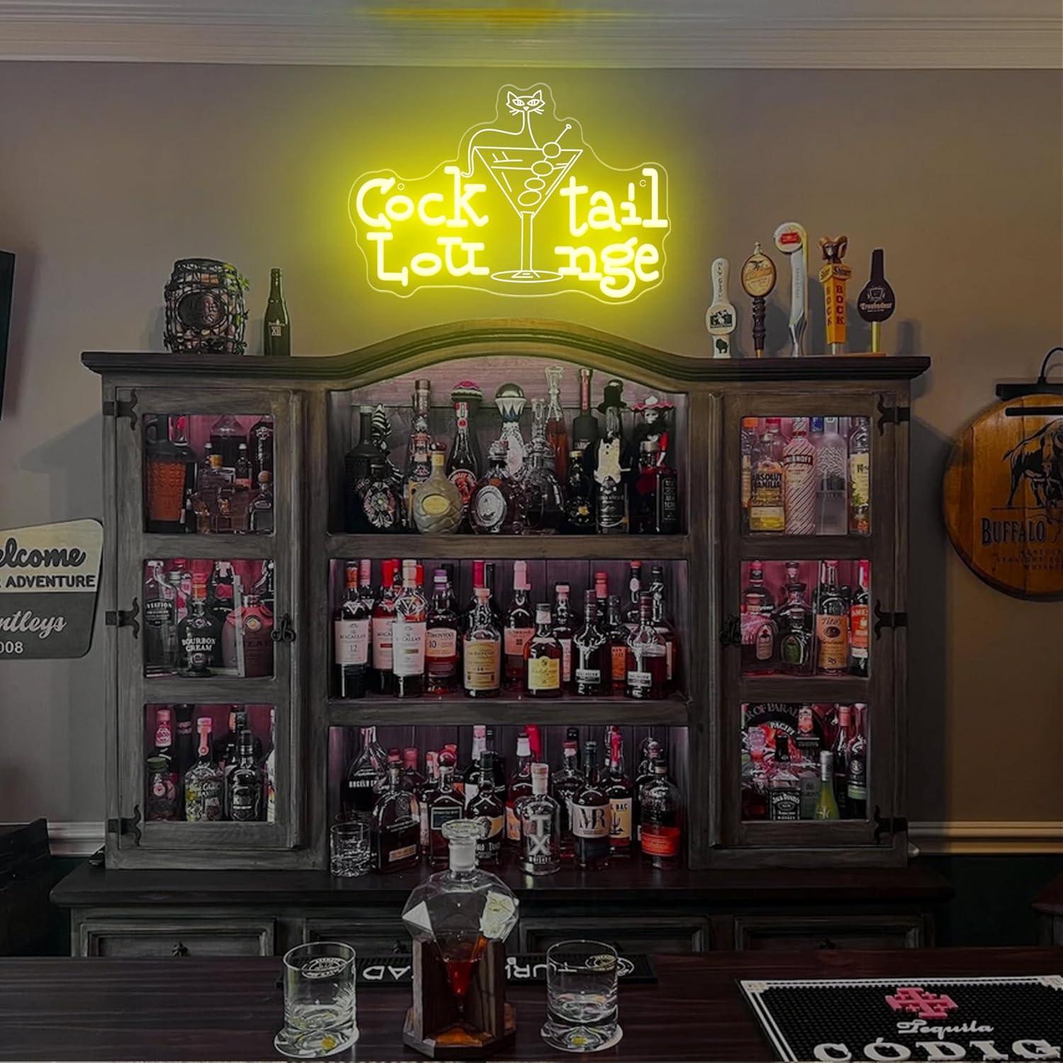 Cocktail Lounge Neon Sign Dimm - đánh giá và giá Lighting Decoration For Home