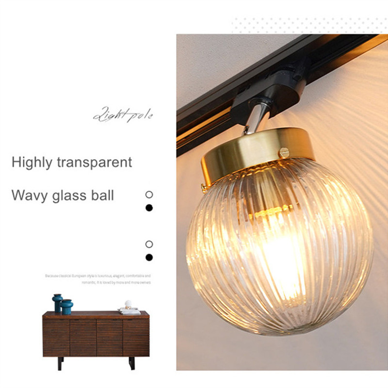 Nordic Led Track Light Glass C - đánh giá và giá Decor Lighting Fixtures