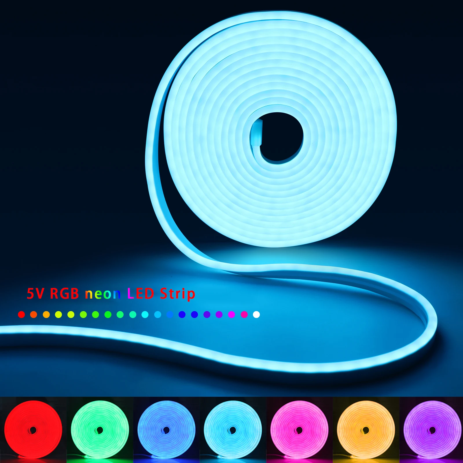 1-5m RGB LED Neon Strip Light  - đánh giá và giá Lighting Decoration For Home