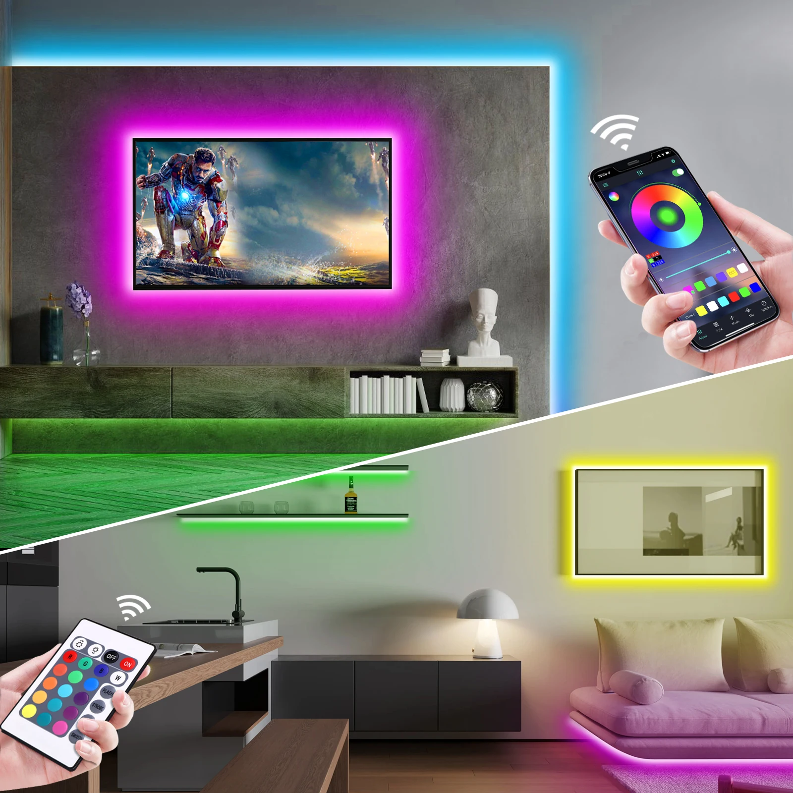 1-5m RGB LED Neon Strip Light  - đánh giá và giá Lighting Decoration For Home